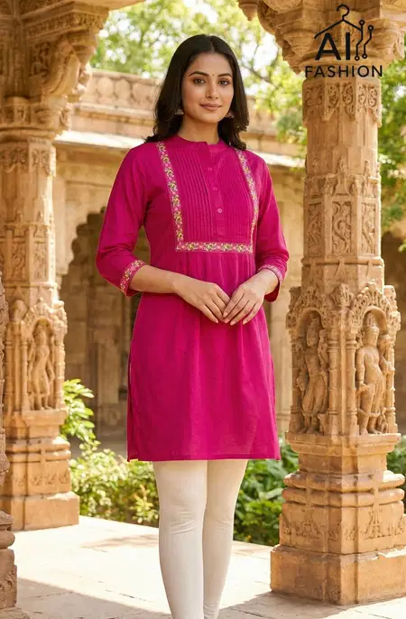 Charmi Vol 1 Rayon With Embroidery Short Kurti Wholesalers In Surat
